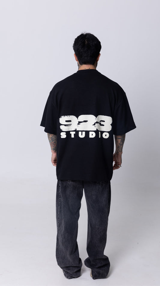 CAMISETA OVERSIZED HEAVY EDITION — PRETA 923