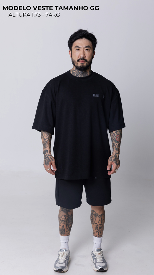 CAMISETA OVERSIZED PRETA STREET LEGACY