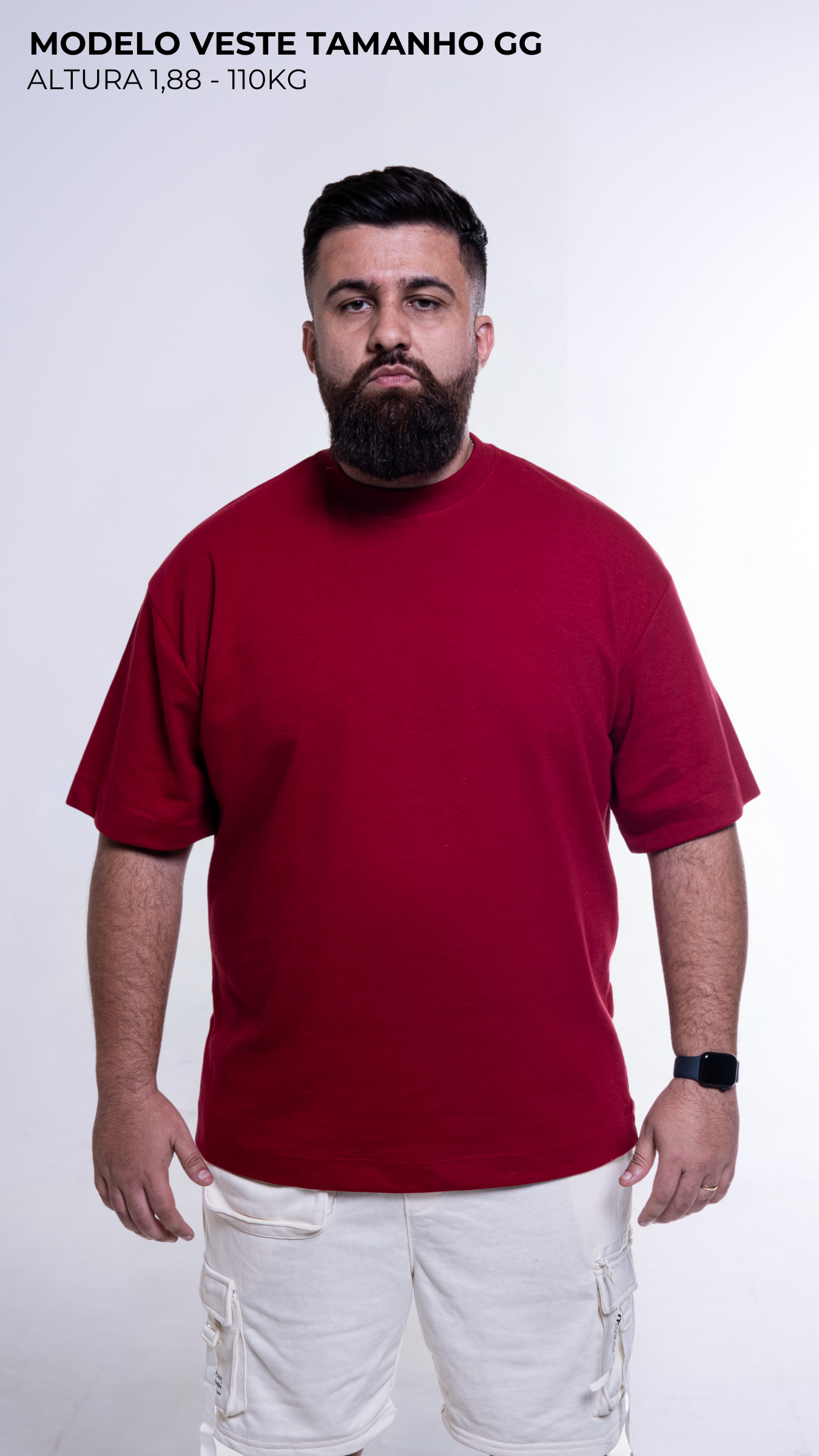 CAMISETA OVERSIZED VERMELHO RUBI