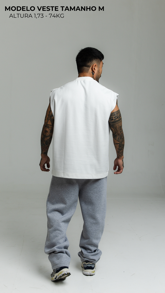 REGATA MASCULINA MACHÃO OFF WHITE