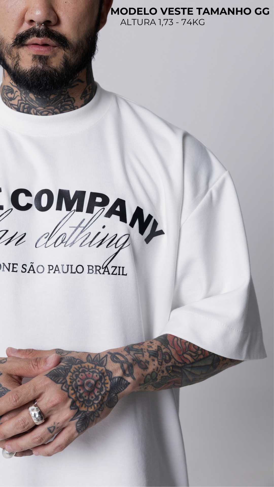 CAMISETA OVERSIZED OFF WHITE URBAN CLOTHING