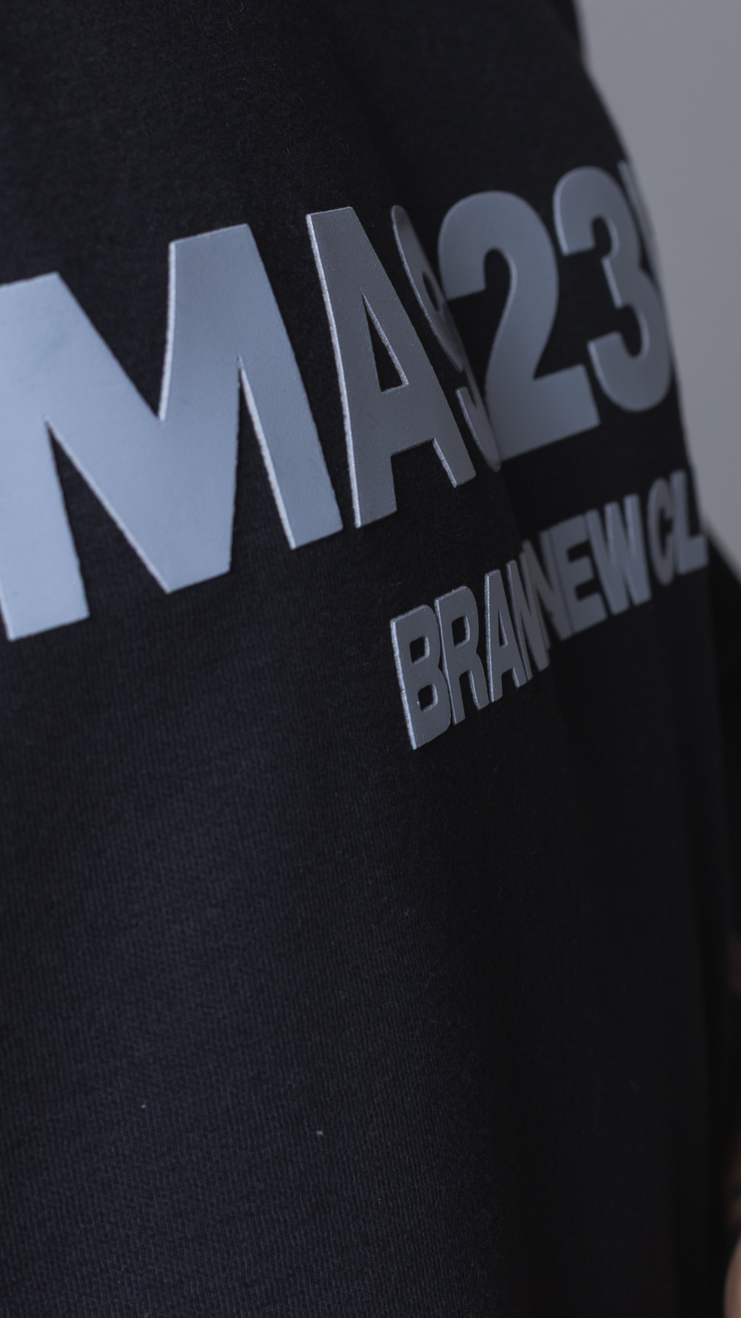 CAMISETA OVERSIZED MA923FE BRAND NEW CLUB PRETA