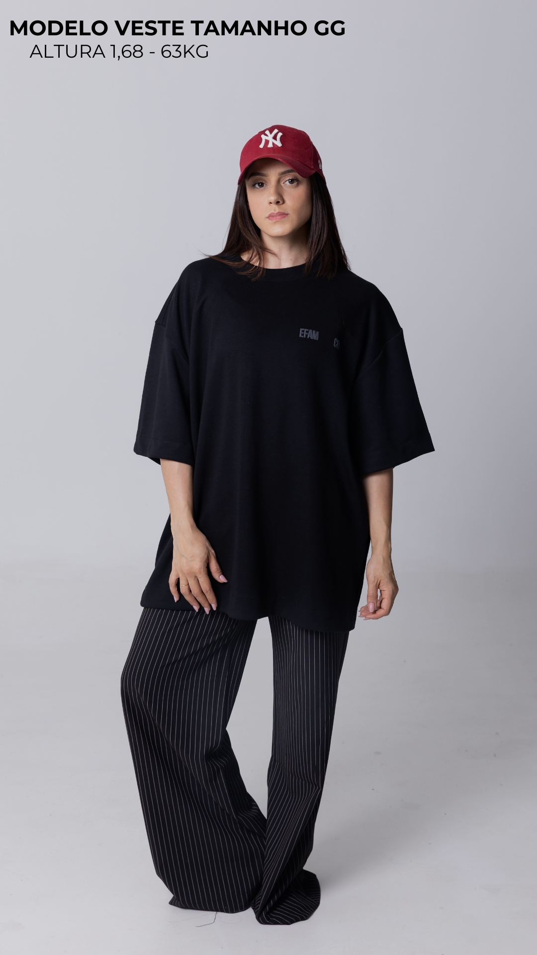 CAMISETA OVERSIZED MOLETOM PRETA STREET LEGACY