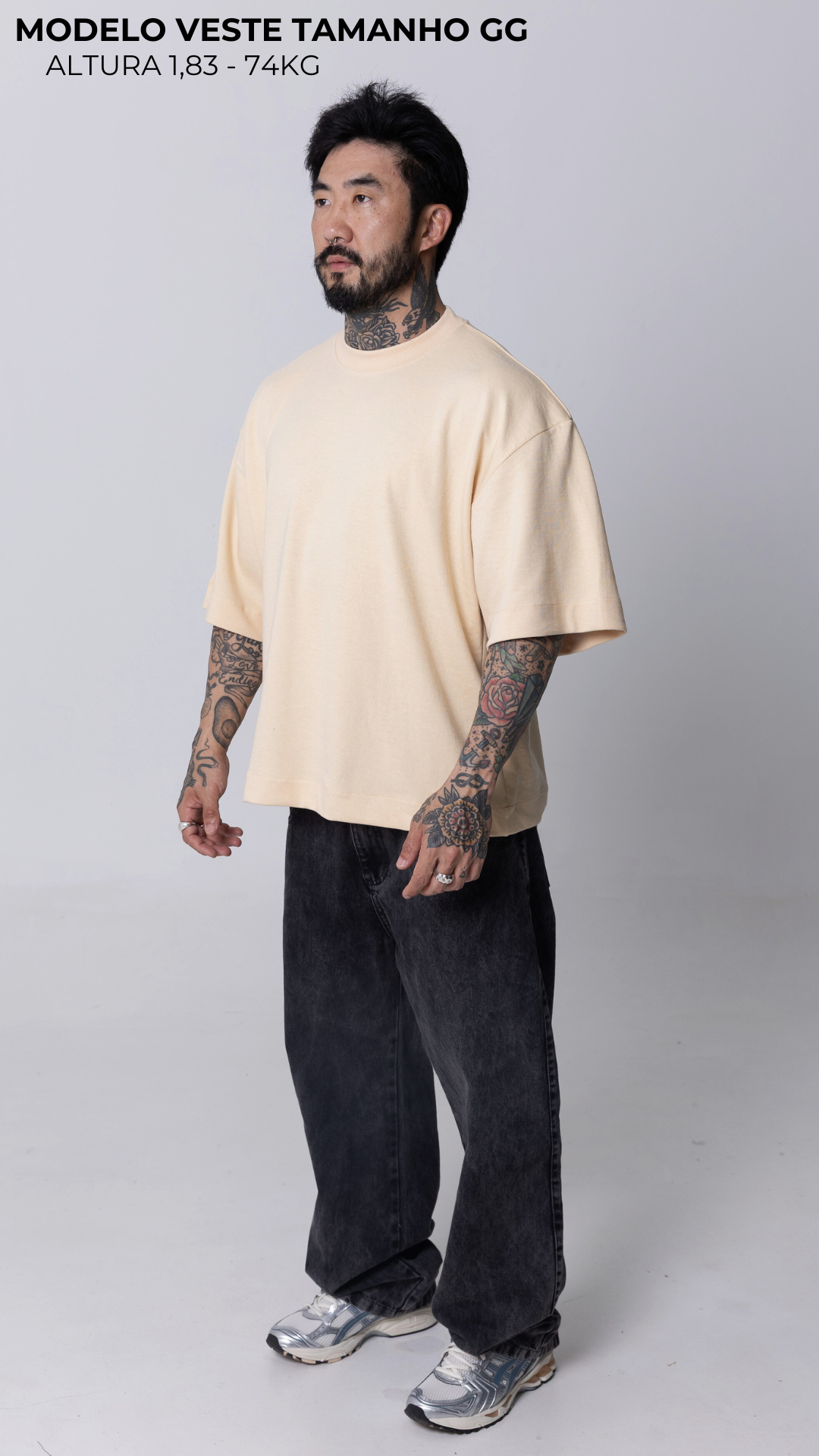 CAMISETA BOXY OVERSIZED VANILLA