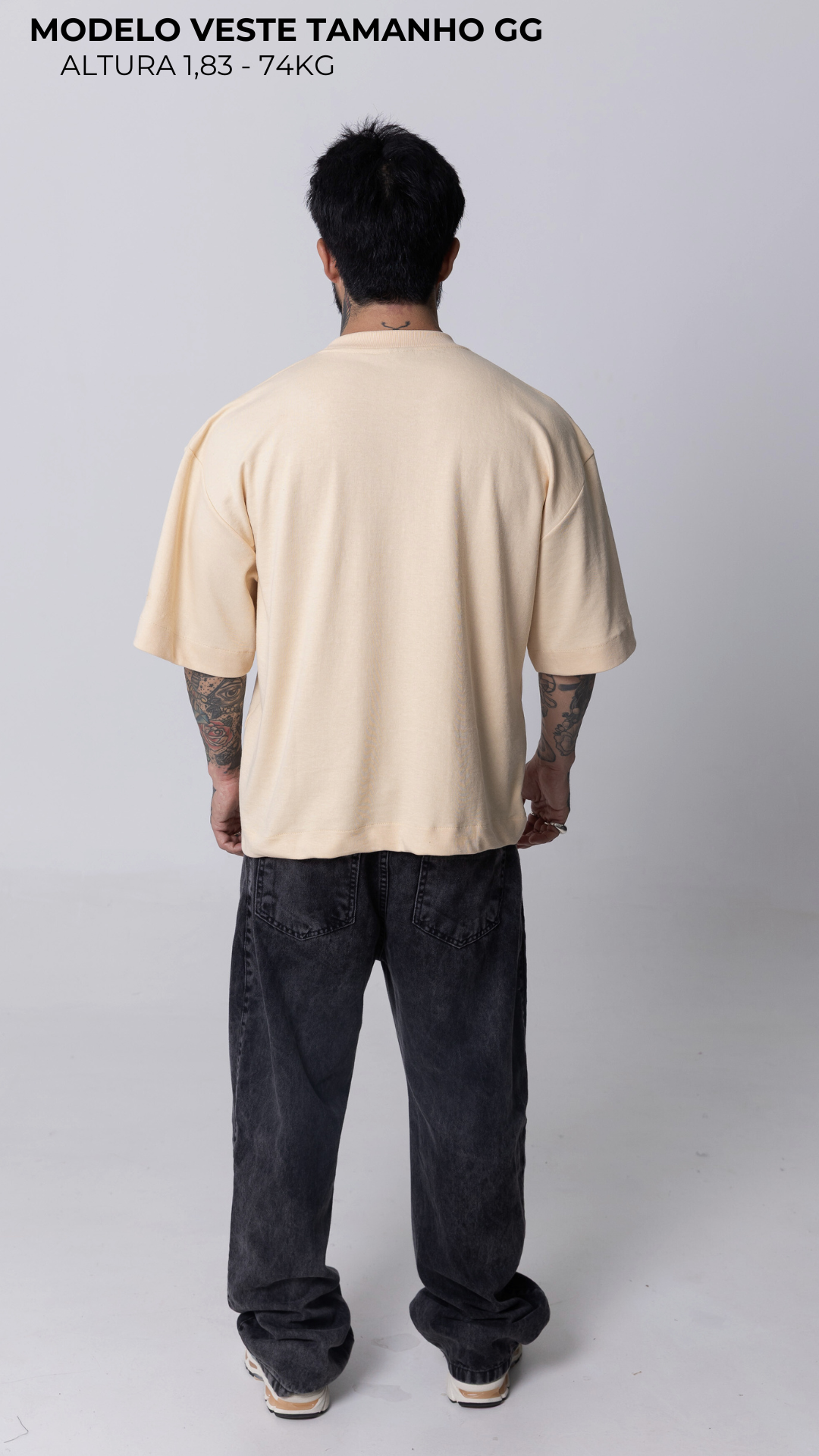 CAMISETA BOXY OVERSIZED VANILLA