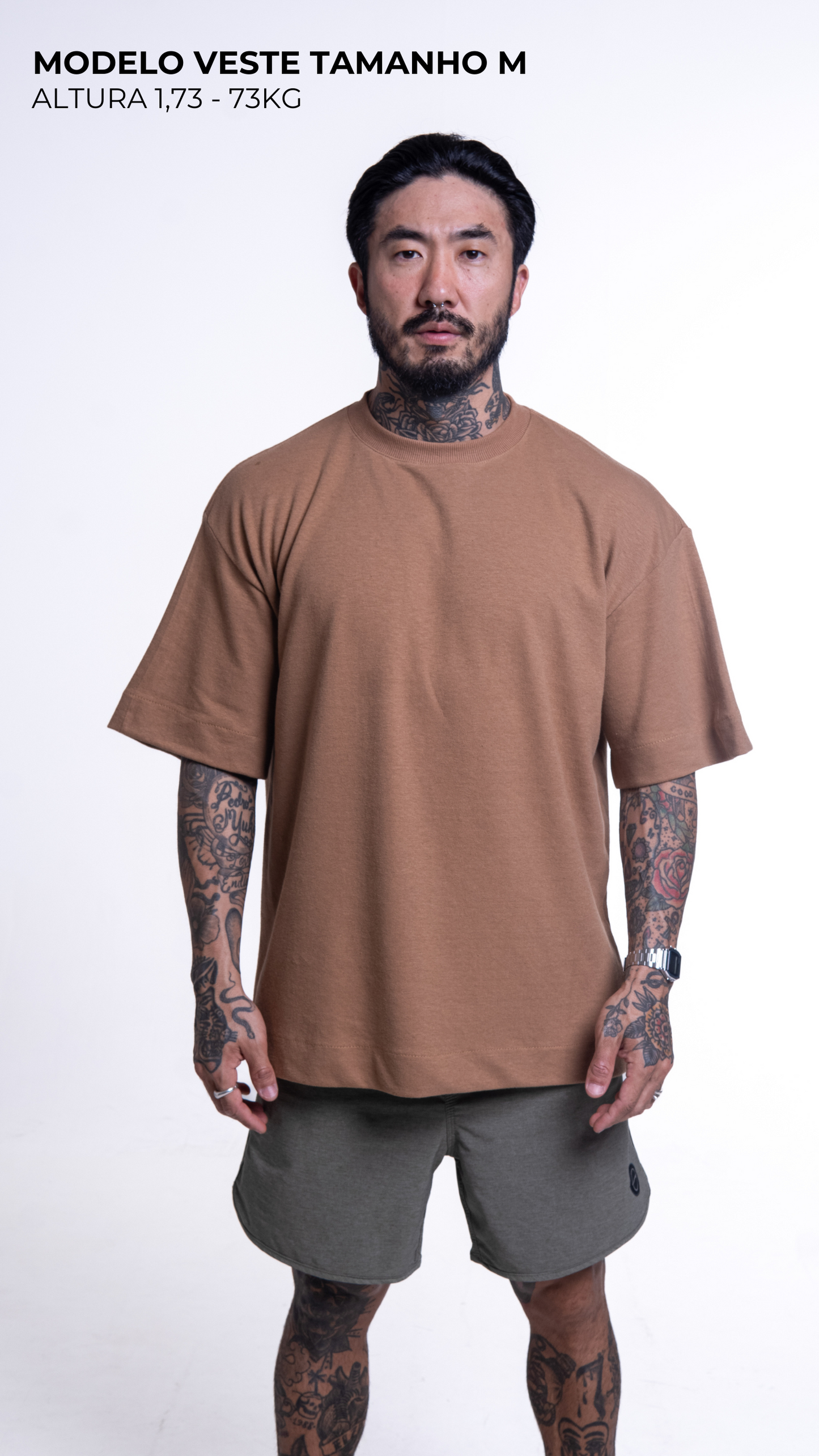 CAMISETA OVERSIZED CARAMEL