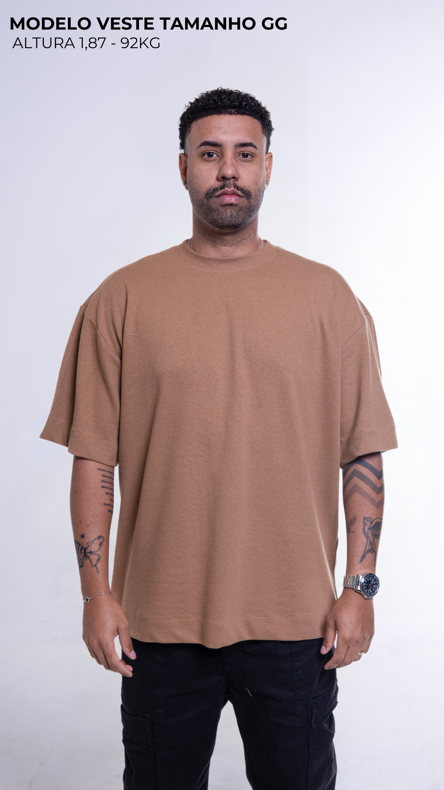 CAMISETA OVERSIZED CARAMEL