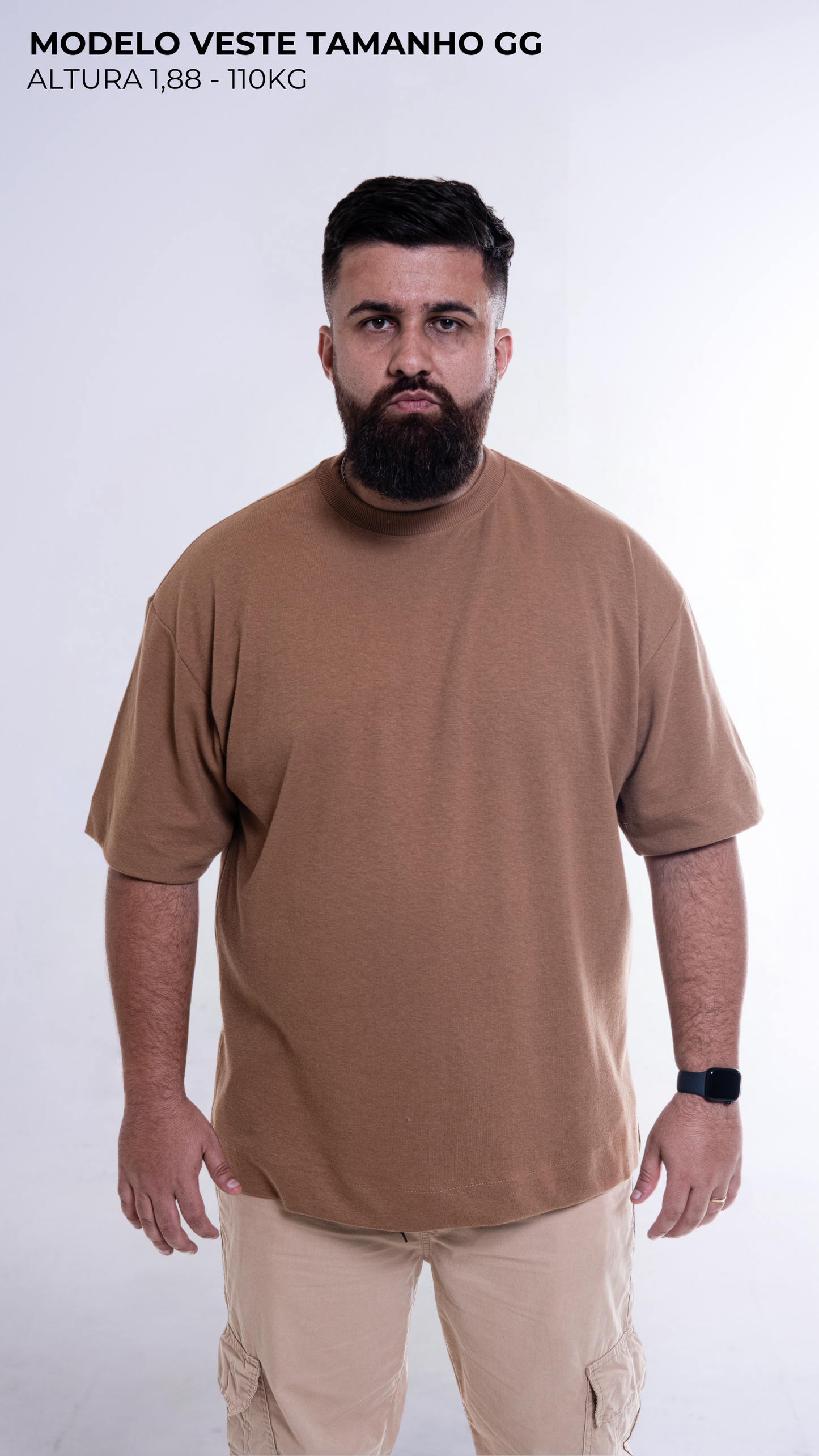 CAMISETA OVERSIZED CARAMEL