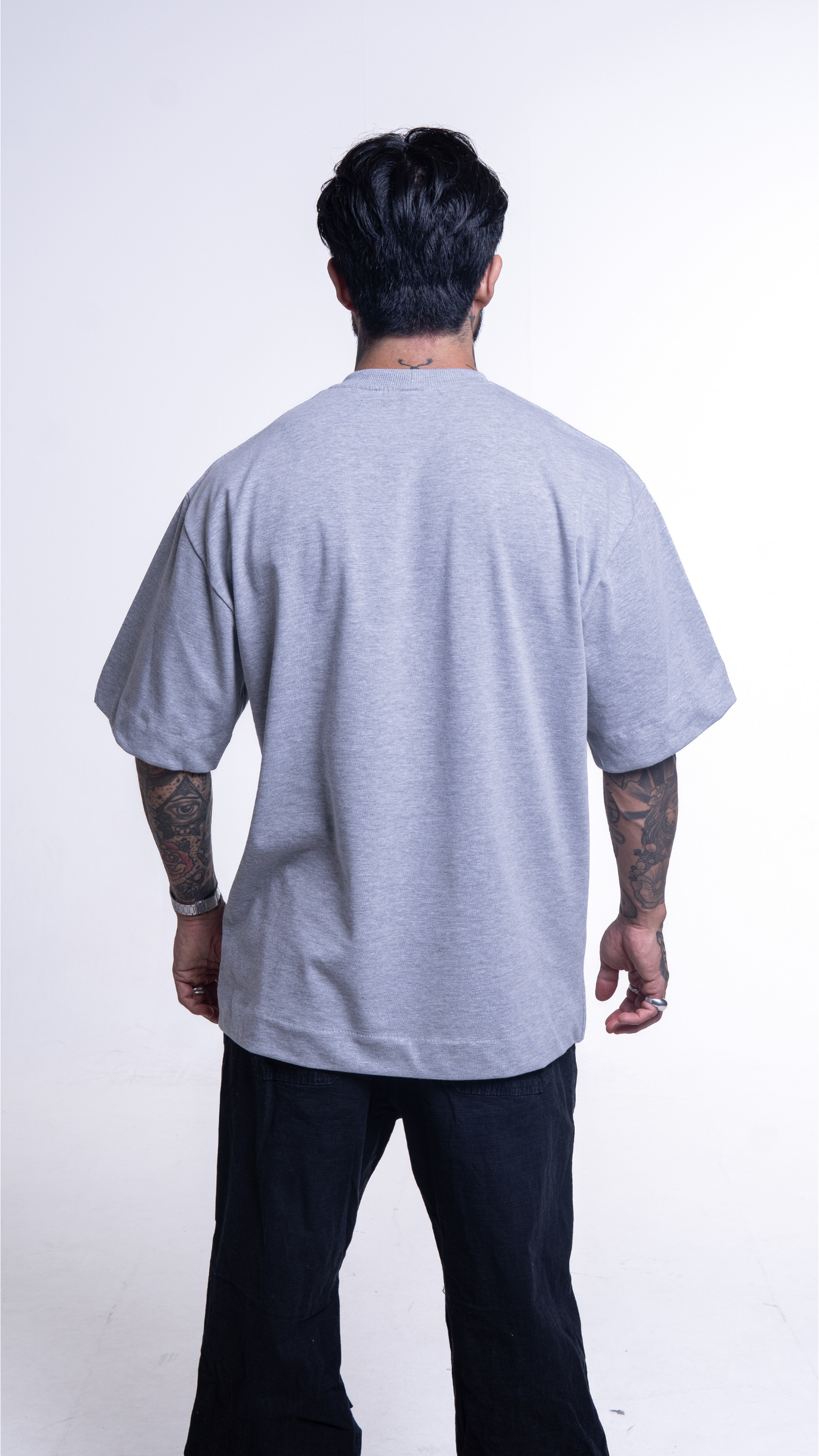 CAMISETA OVERSIZED CINZA ELEFANTE