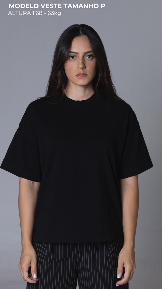 CAMISETA OVERSIZED BOXY PRETA