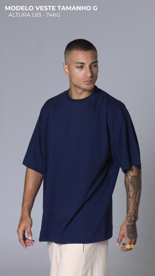 CAMISETA OVERSIZED AZUL MARINHO
