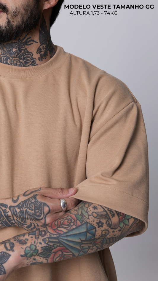 CAMISETA BOXY OVERSIZED MOCHA