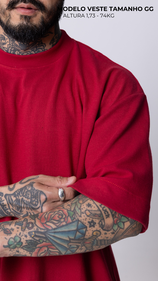 CAMISETA BOXY OVERSIZED VERMELHA