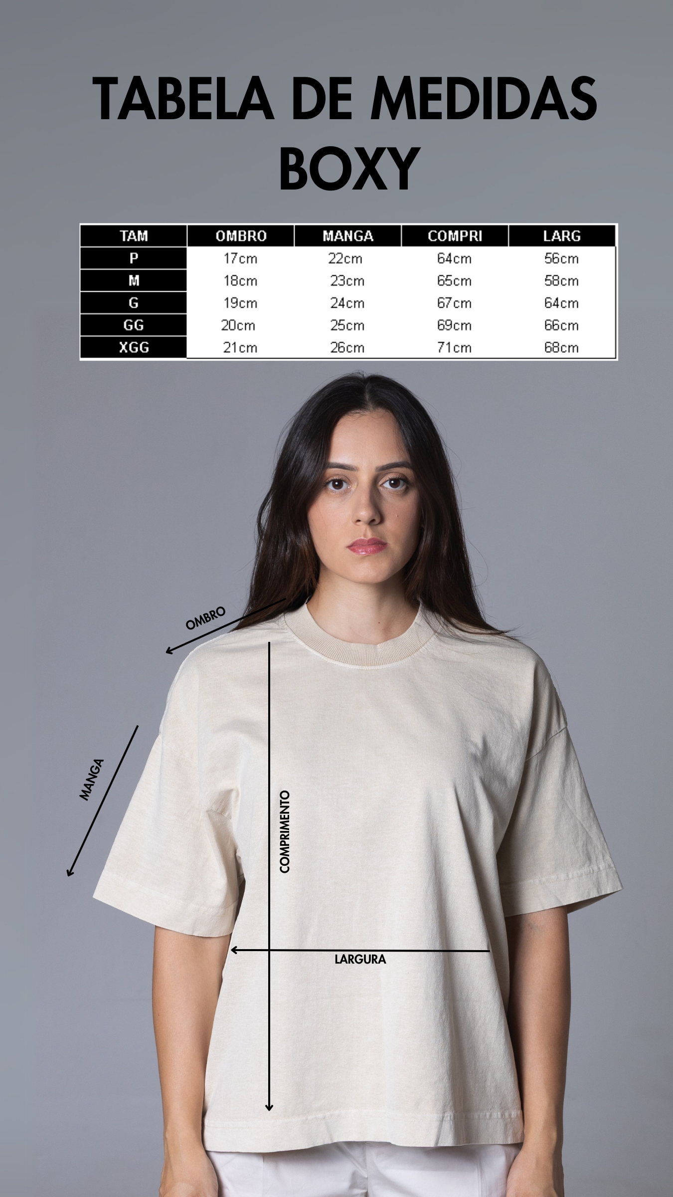 CAMISETA OVERSIZED BOXY PRETA