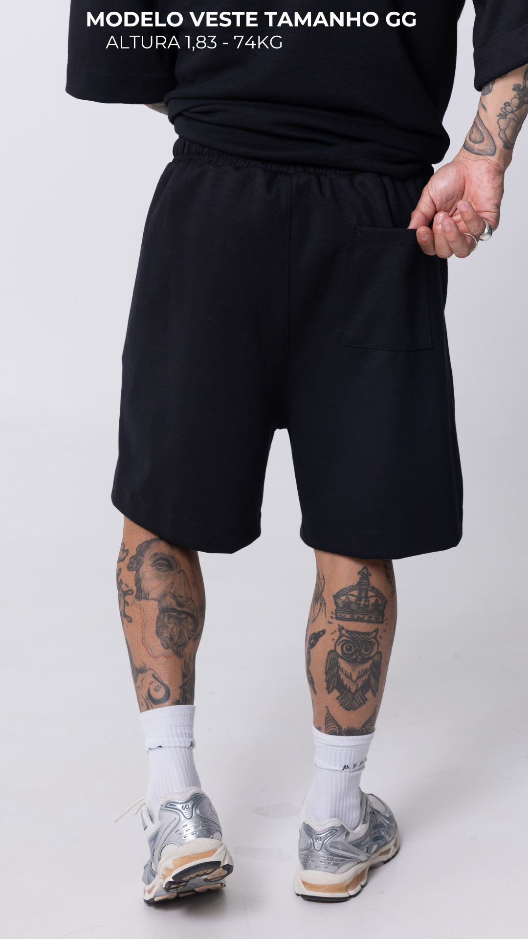 CONJUNTO REGATA MACHÃO PRETA