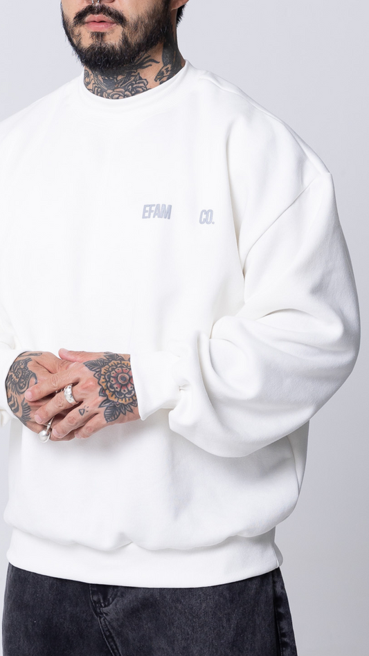 BLUSA DE MOLETOM OFF WHITE STREET LEGACY