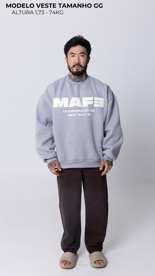 BLUSA DE MOLETOM CINZA MESCLA STREET LEGACY