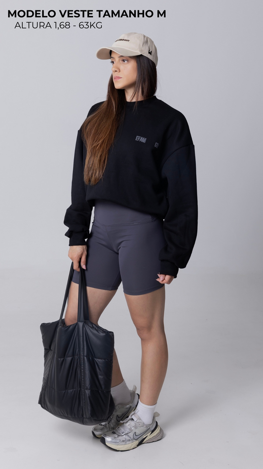 BLUSA DE MOLETOM PRETA STREET LEGACY