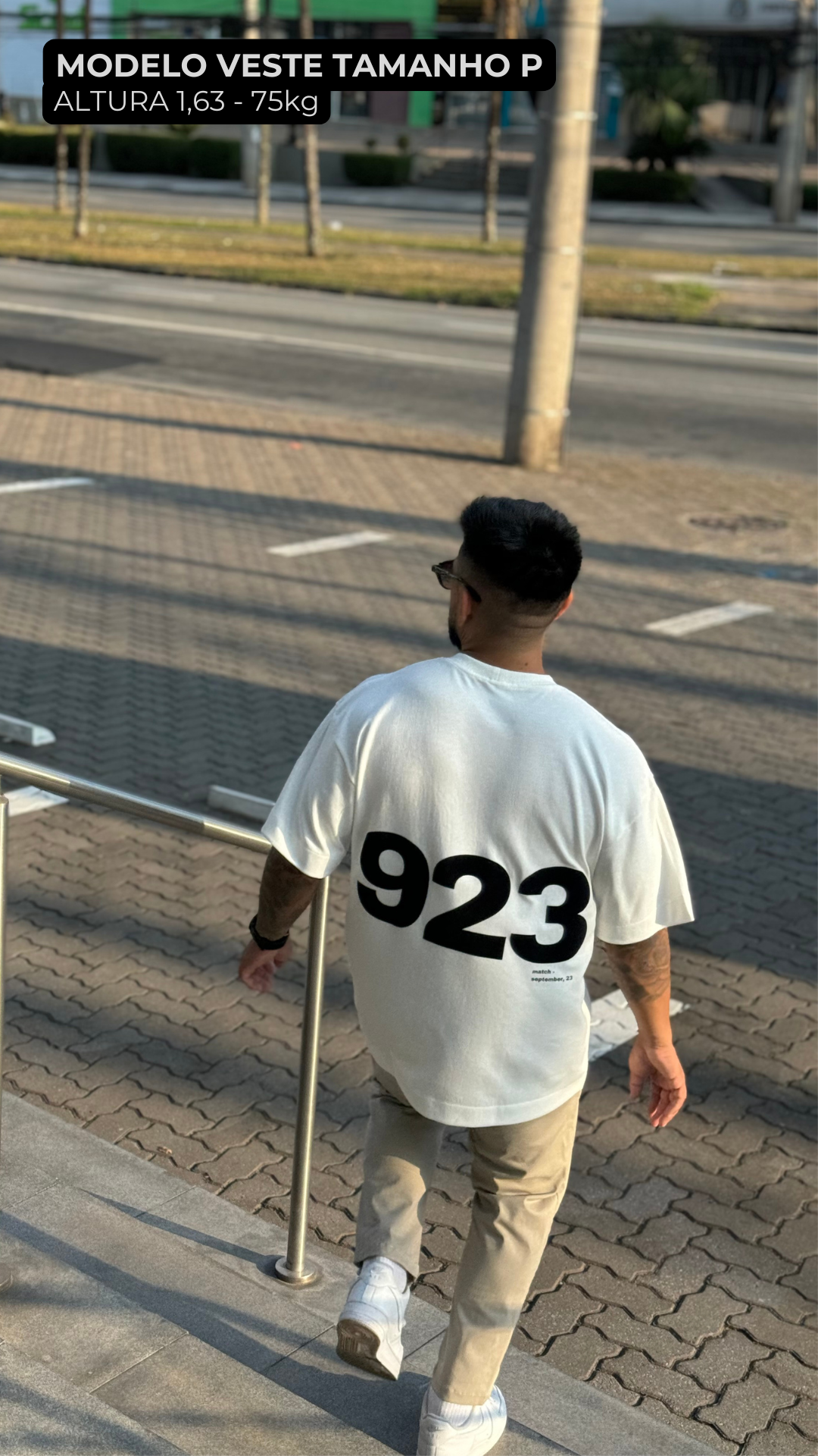 CAMISETA OVERSIZED OFF WHITE 923 EXCLUSIVA