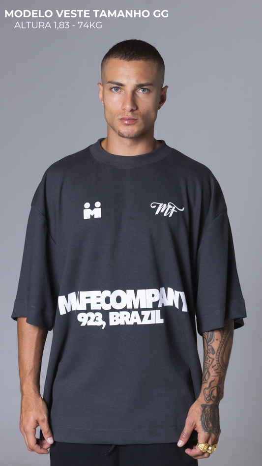 CAMISETA OVERSIZED SPORTCORE CINZA ASFALTO