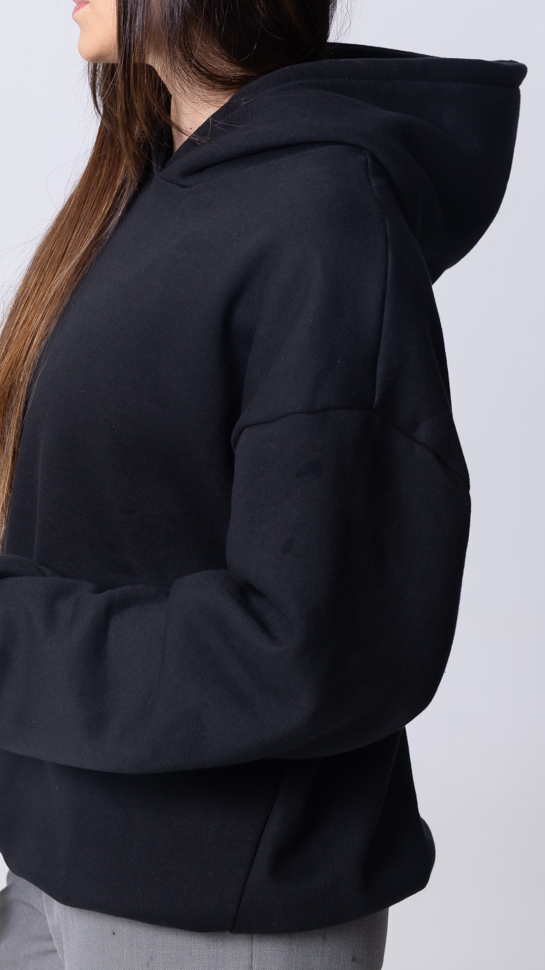 BLUSA DE MOLETOM PRETA