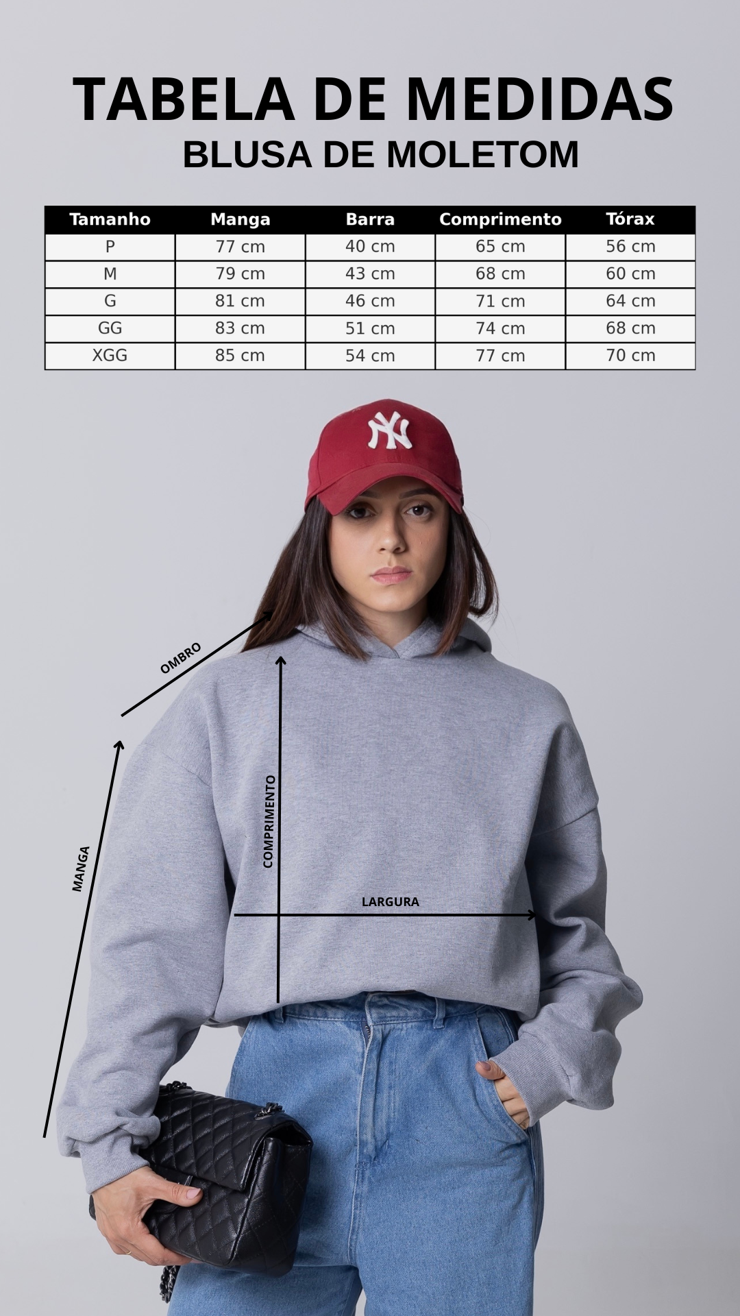 BLUSA DE MOLETOM PRETA STREET LEGACY
