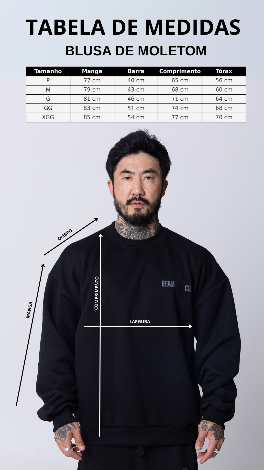 BLUSA DE MOLETOM PRETA STREET LEGACY