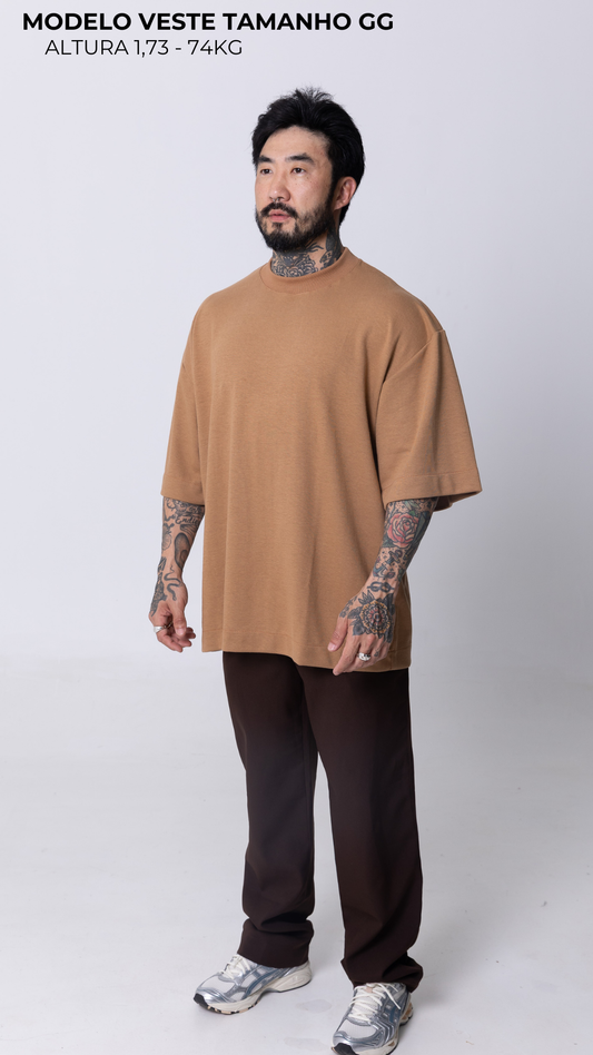 CAMISETA OVERSIZED CARAMEL