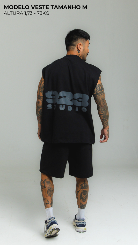 CONJUNTO REGATA MACHÃO HEAVY EDITION - PRETO 923