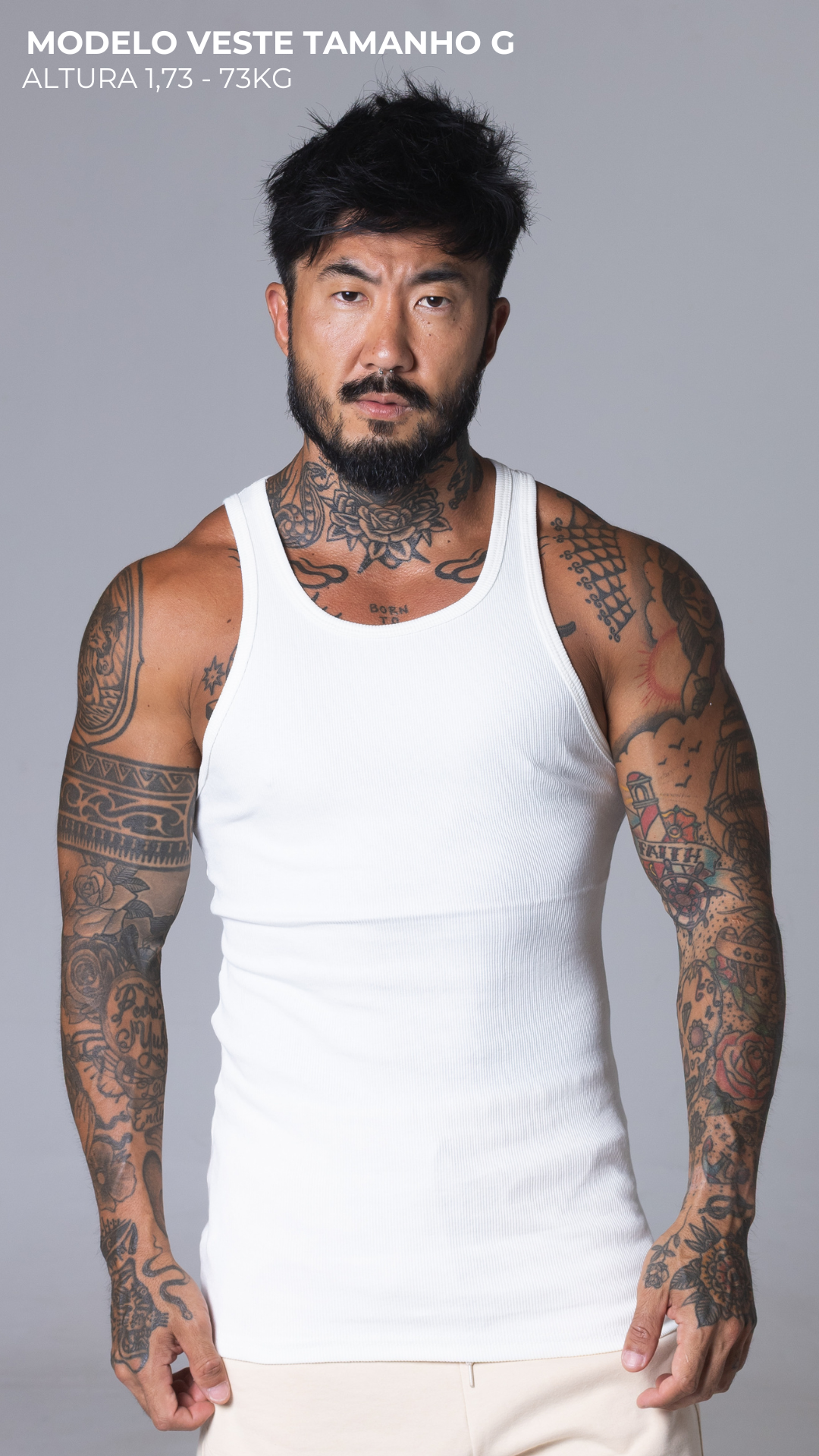 REGATA CANELADA SLIM OFF WHITE