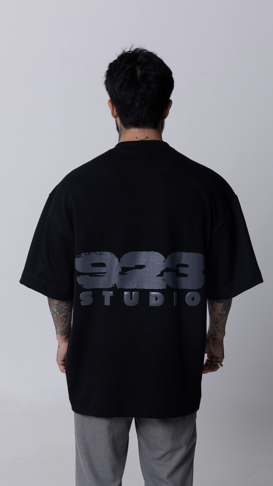 CAMISETA OVERSIZED HEAVY EDITION — PRETA 923