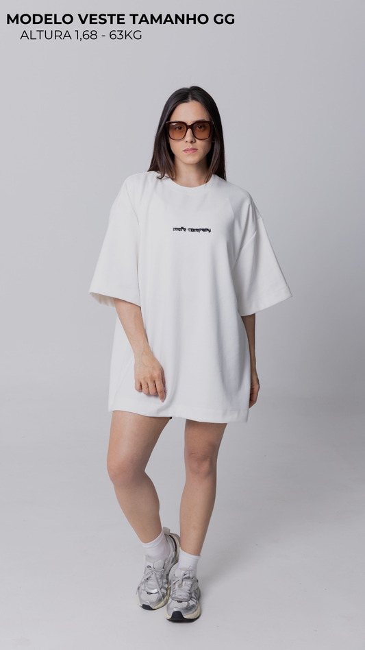 CAMISETA OVERSIZED MOLETOM OFF WHITE 923 STUDIO