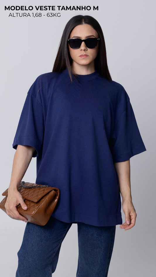 CAMISETA OVERSIZED AZUL MARINHO