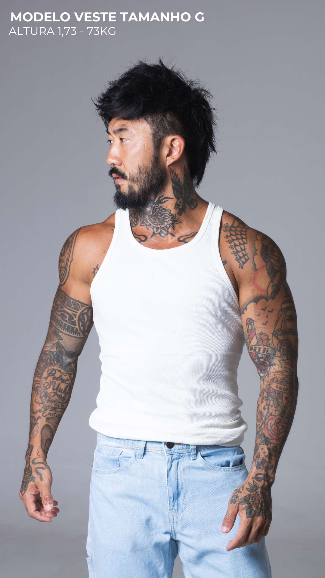REGATA CANELADA SLIM OFF WHITE