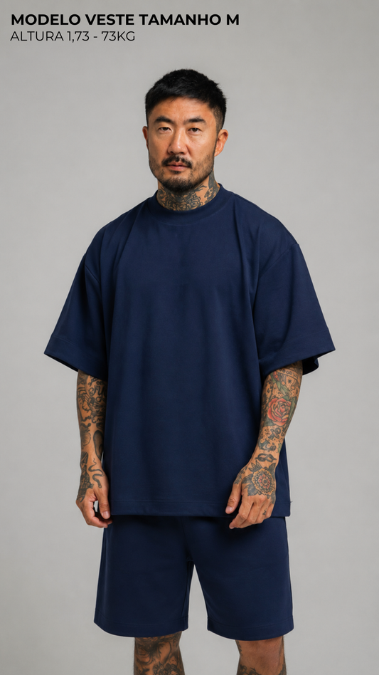 CAMISETA OVERSIZED AZUL NAVAL