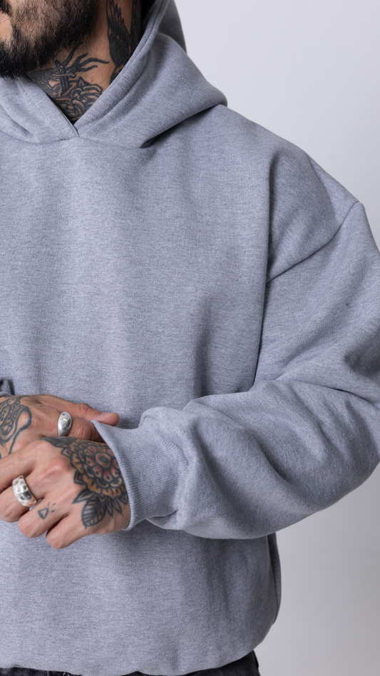 BLUSA DE MOLETOM UNISSEX CINZA