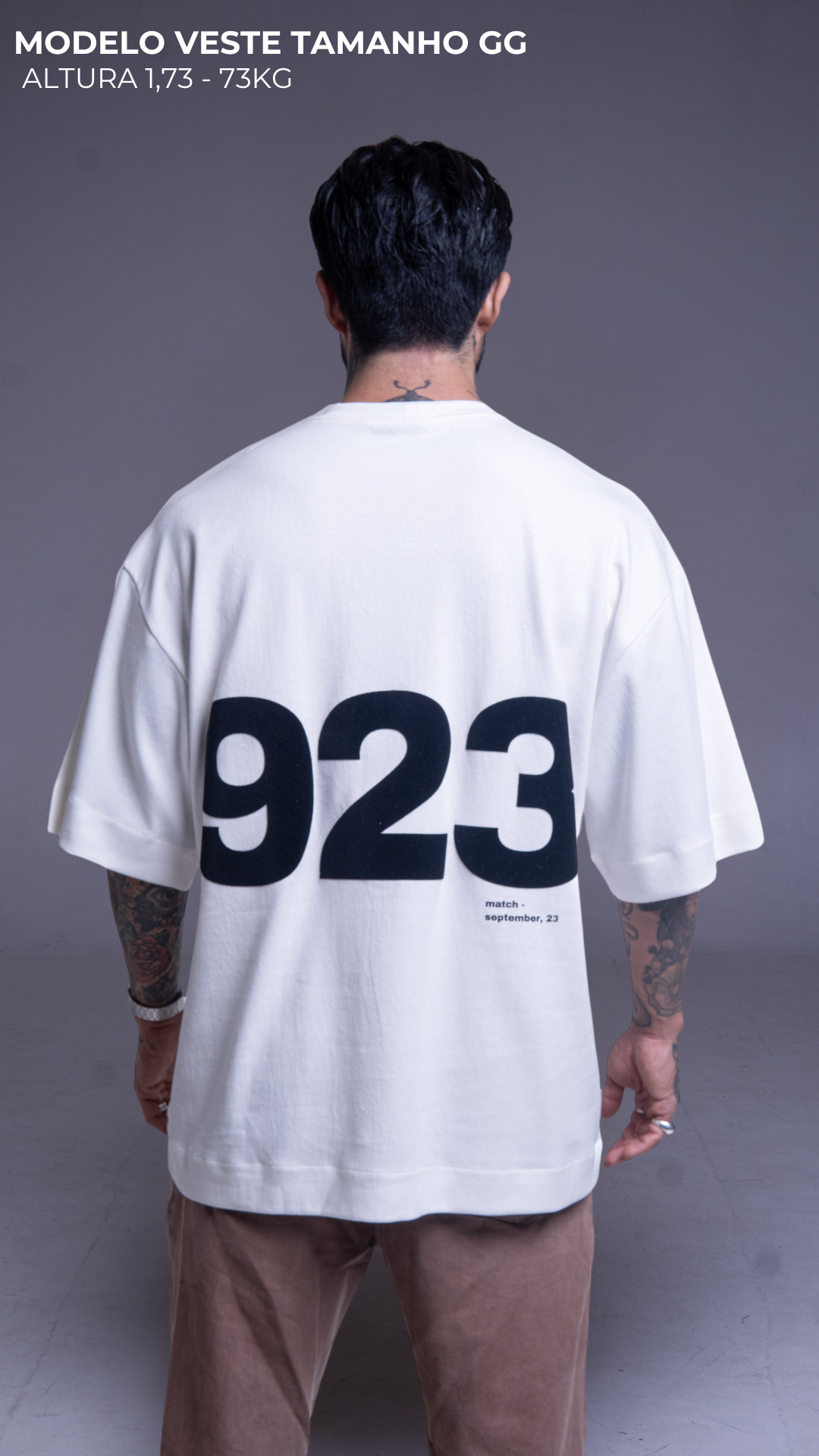 CAMISETA OVERSIZED OFF WHITE 923 EXCLUSIVA