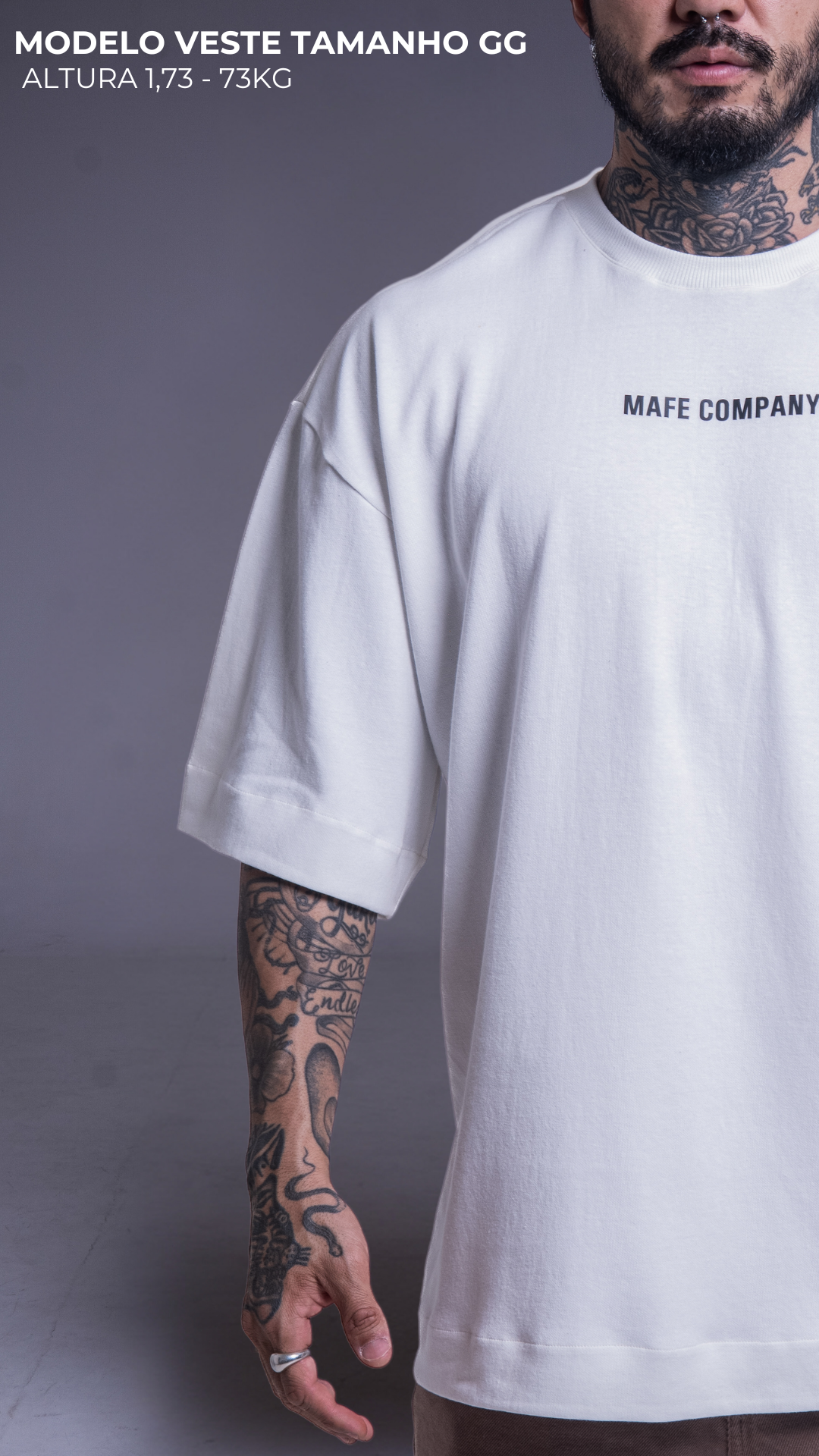 CAMISETA OVERSIZED OFF WHITE 923 EXCLUSIVA