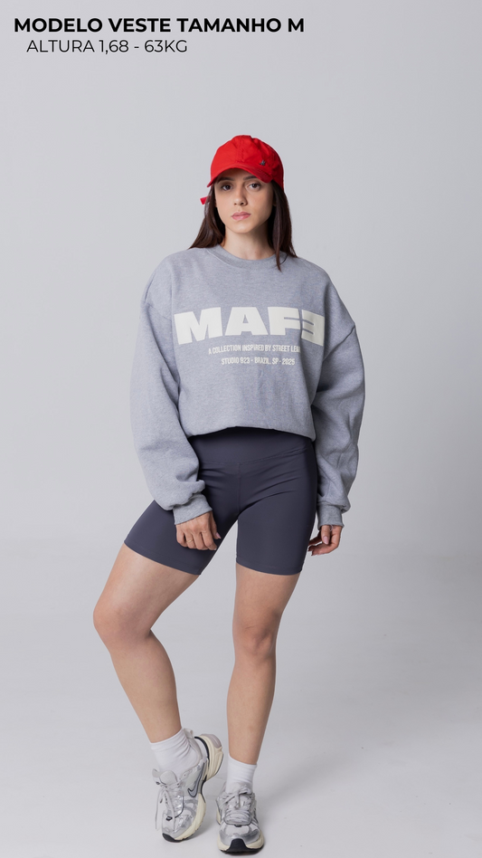 BLUSA DE MOLETOM CINZA MESCLA STREET LEGACY