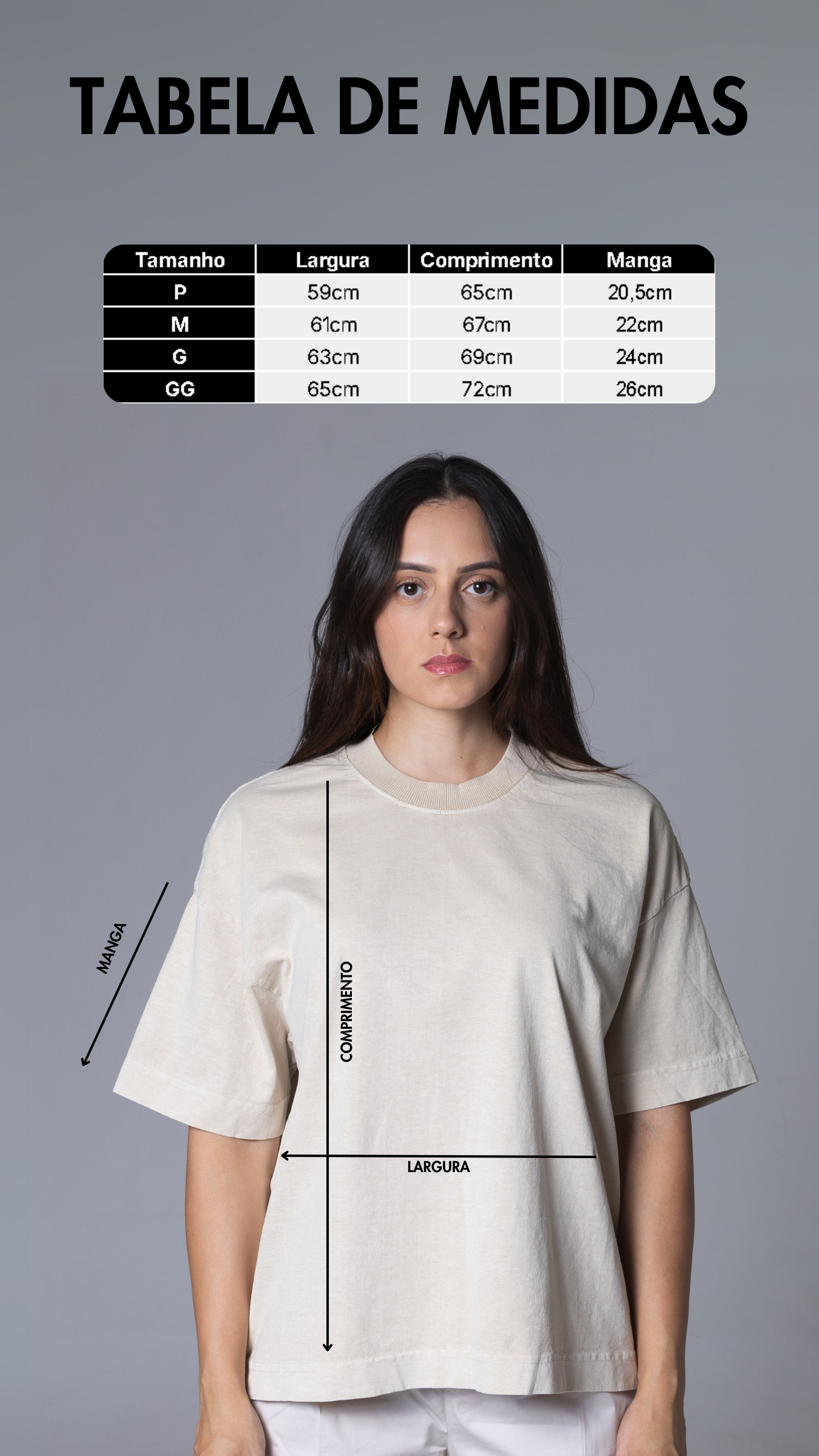 CAMISETA OVERSIZED BOXY PRETA