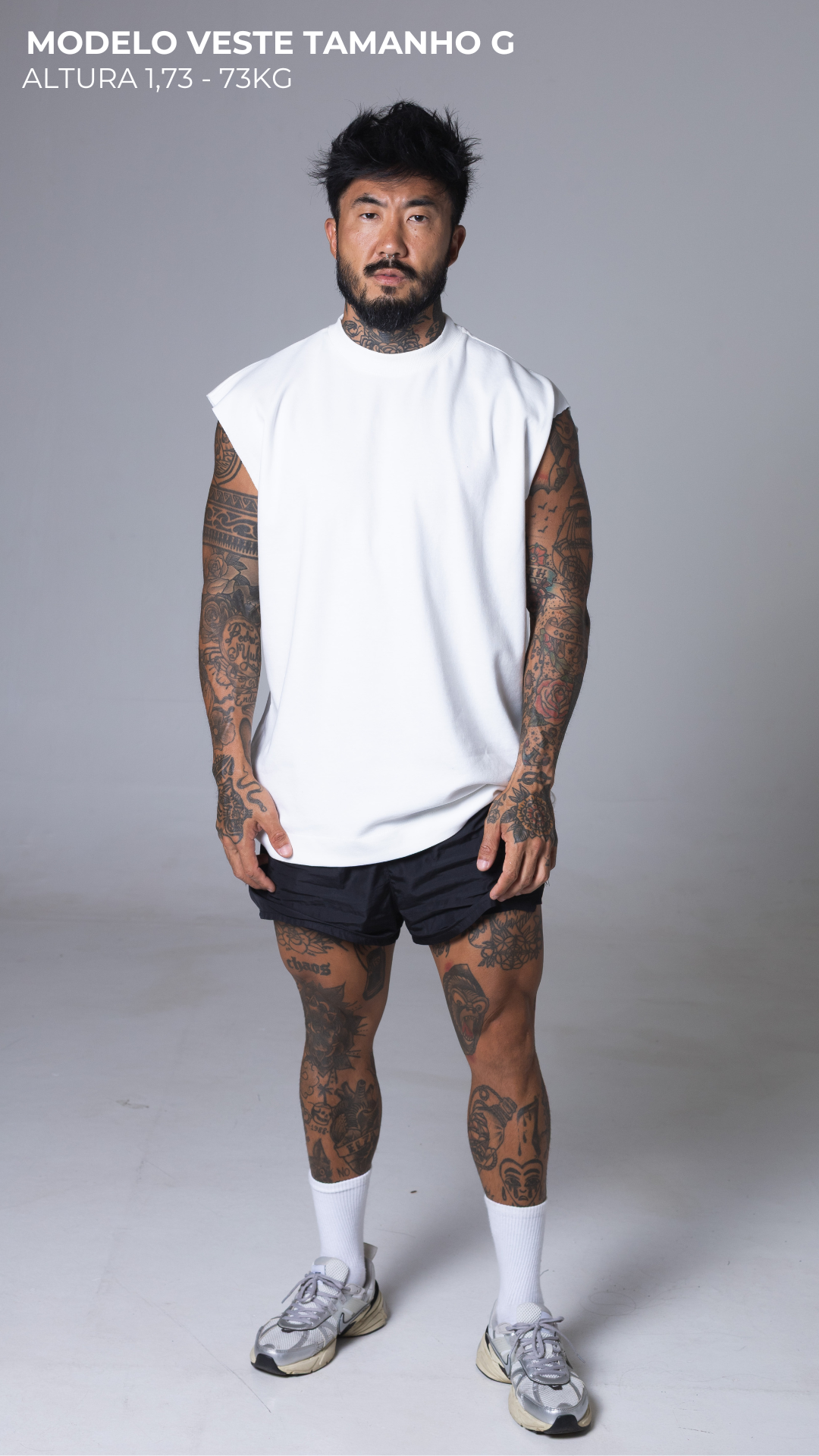 REGATA MASCULINA MACHÃO OFF WHITE