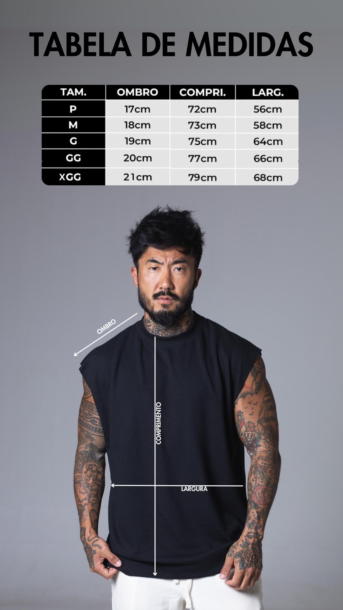 REGATA MASCULINA MACHÃO OFF WHITE