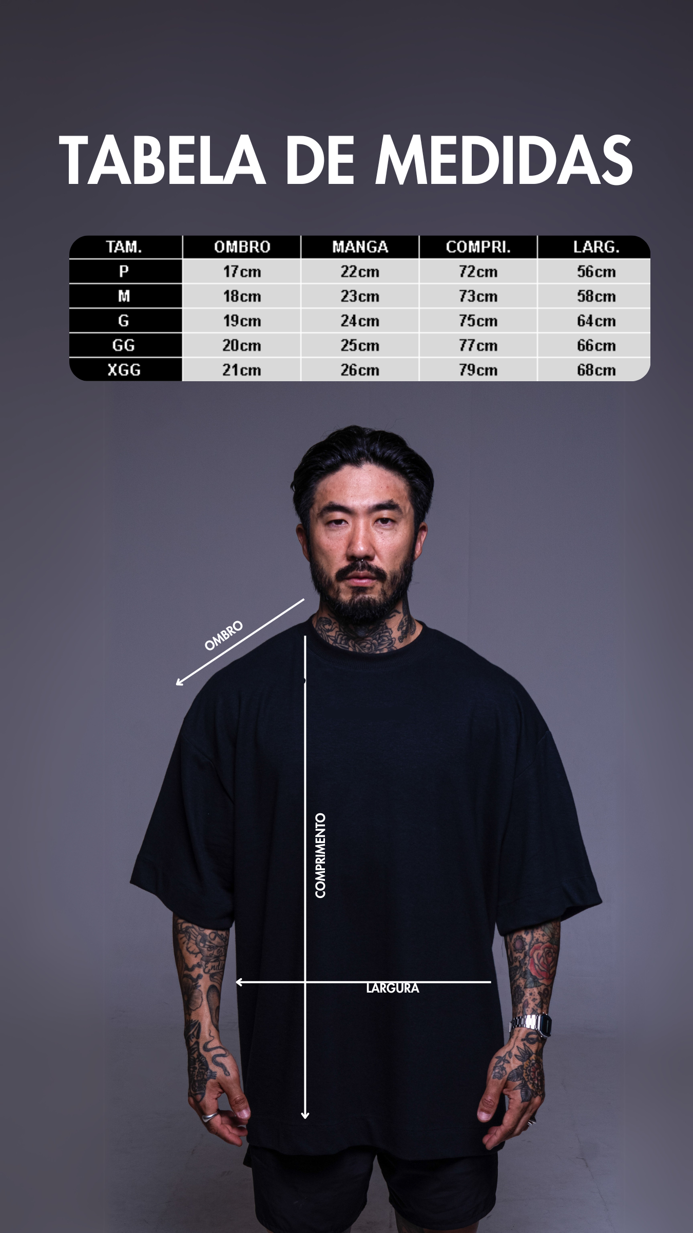 CAMISETA OVERSIZED CINZA CHUMBO