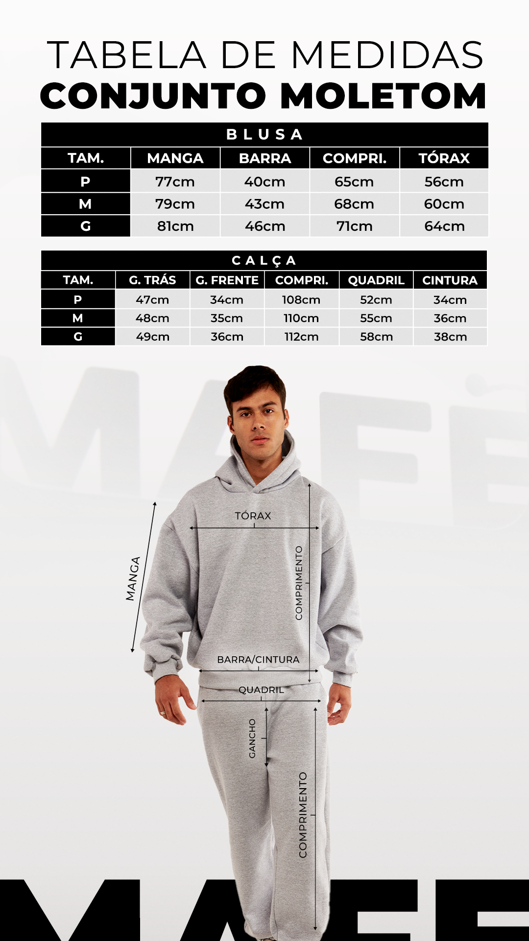 CALÇA DE MOLETOM UNISSEX MARROM