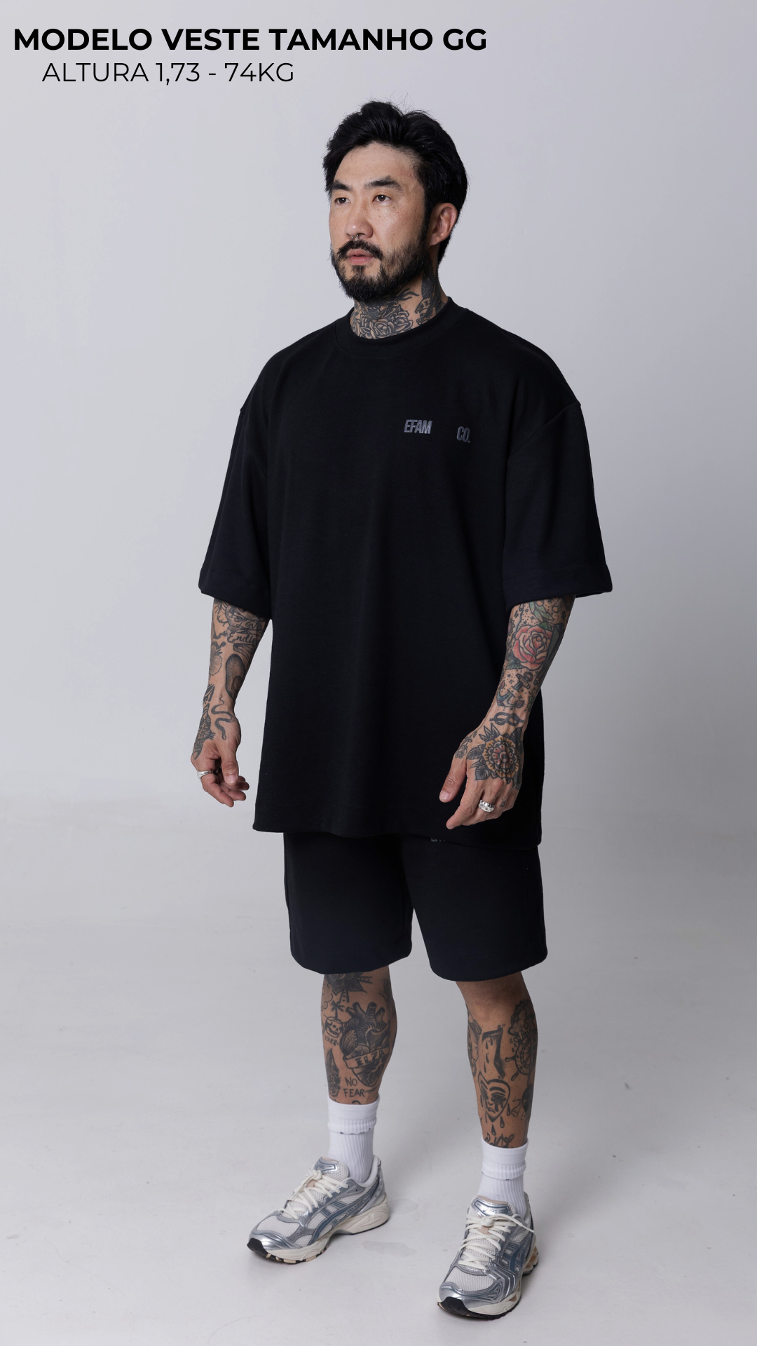 CAMISETA OVERSIZED PRETA STREET LEGACY