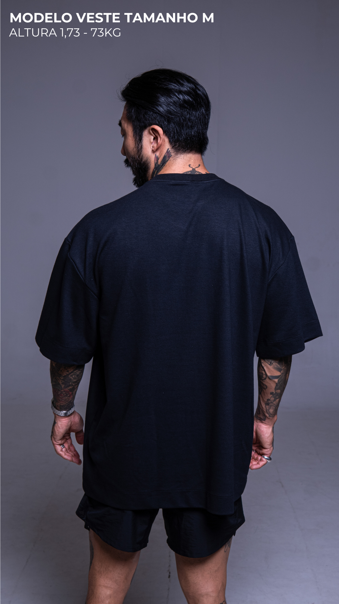 CAMISETA OVERSIZED PRETA URBAN CLOTHING