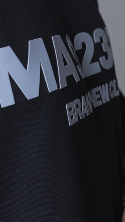 CAMISETA OVERSIZED MA923FE BRAND NEW CLUB PRETA