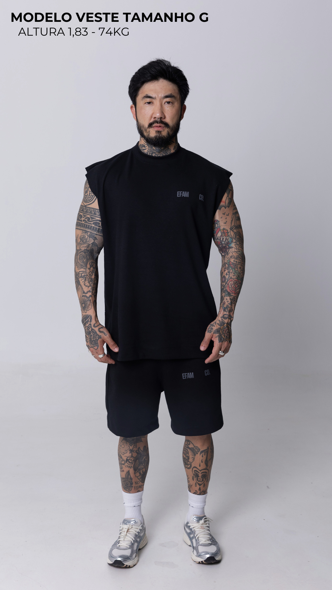 REGATA MACHÃO PRETA STREET LEGACY