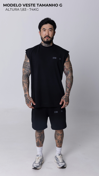 REGATA MACHÃO PRETA STREET LEGACY