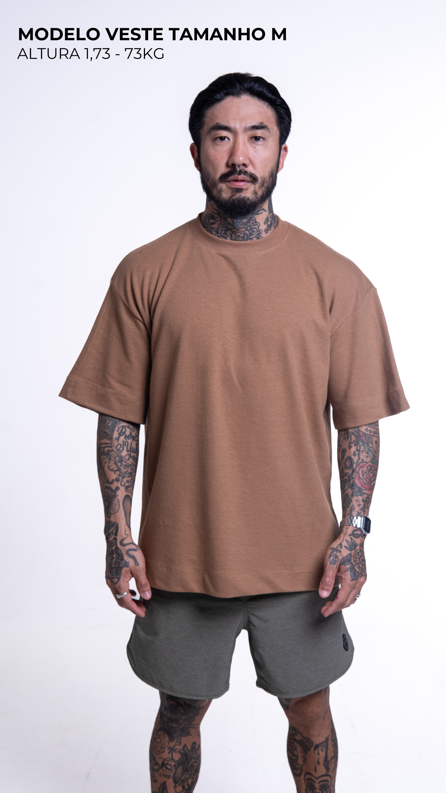 Camiseta Oversized caramel